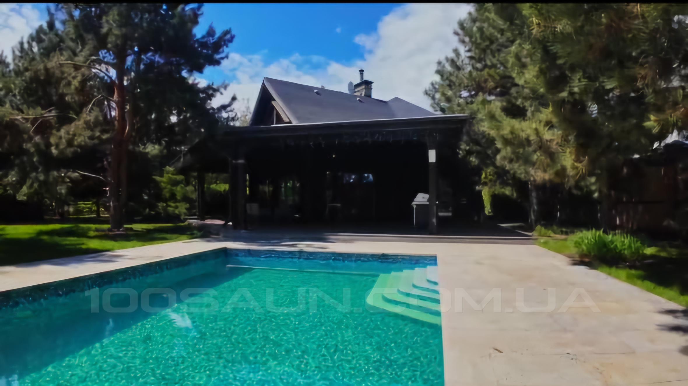 Баня Villa Malina на берегу Киевского моря с теплым бассейном. відгуки, лазня/сауна Лютиж  район улица Приморская, 92, Лютеж, Киевская область, фото, адреса з картою проїзду.